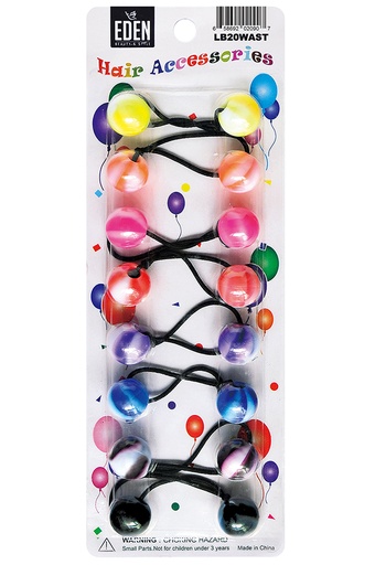 [LB20WAST] Eden 20mm Hair Ball - Assorted #LB20WAST-pk