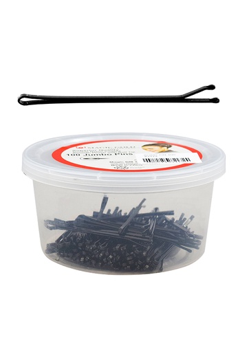 [MG93413] Magic Gold 100 Jumbo Pins #3419 Black -Jar