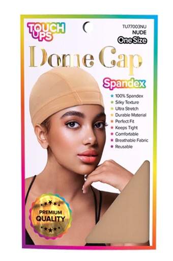 [TOU12514] Touch Ups Dome Cap Spandex #TU77003NU (Nude) - dz