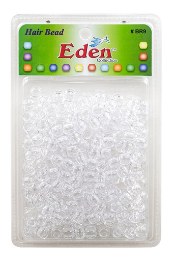 [BR9C] Eden XLG Blister Med Round Bead -Crystal #BR9-C -pk
