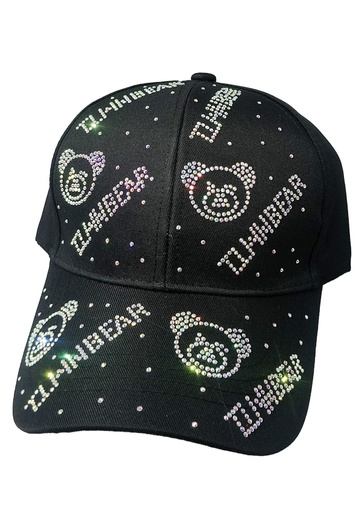 [SMA75209] SMA RINESTONE CAP 209 (Bear Black) - pc