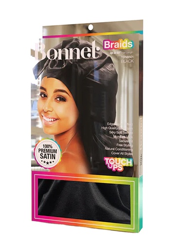 [TOU12132] Touch Ups Bonnet Braids up to 55" #TBNB501 (Black) - pc