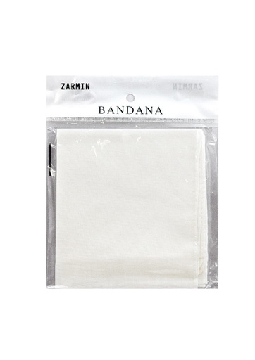 [ZAM35887B] Zarmin Solid Bandana White #1224WH - dz