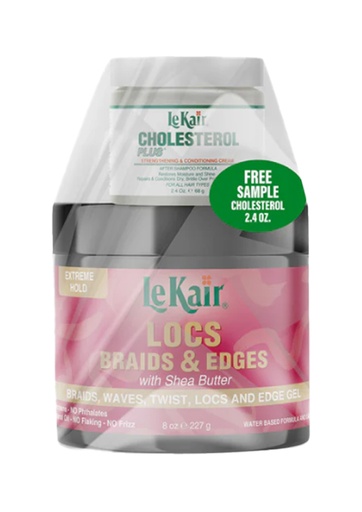 [LKR39737] LeKair LOCS Braids & Edges Gel (8 oz) with Cholesterol #4
