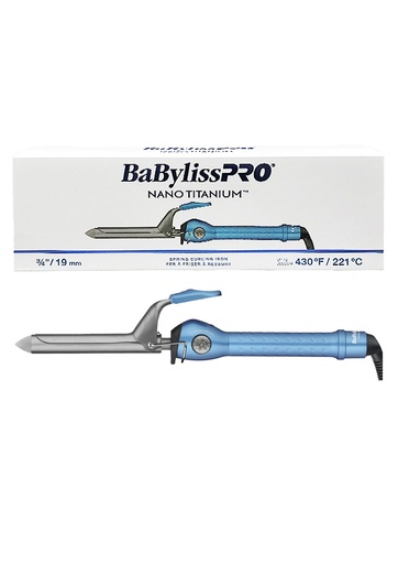 [BNT75SNC] BaByliss Pro Nano Spring Curling Iron 3/4"(19mm) #BNT75SNC