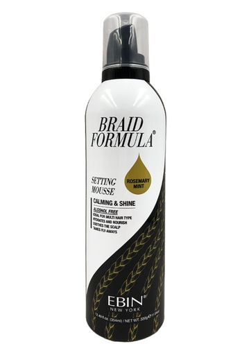 [LPSM04] Ebin Braid Formula Setting Mousse Claming & Shine (12.49 oz/354 ml) #260