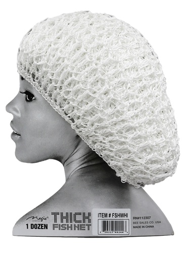 [MC49244] Magic Fish Thick Hair Net -White #FSHWHI -dz
