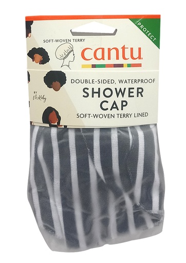 [CAN01961] Cantu Double Sided Shower Cap -Terry Lined -pc