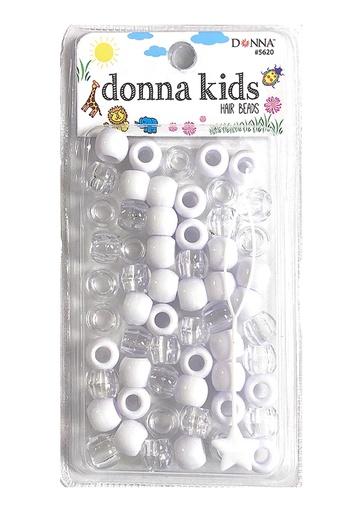 [DON05620] Donna Kids Medium Bead W/Beader #5620 WT/CL Mixed - pc
