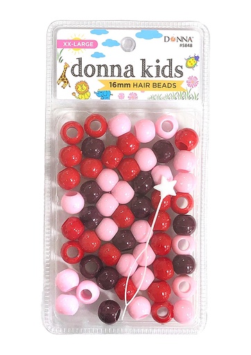 [DON05848] Donna Kids 16mm Hair Bead #5848 3 Tone Mixed - pc