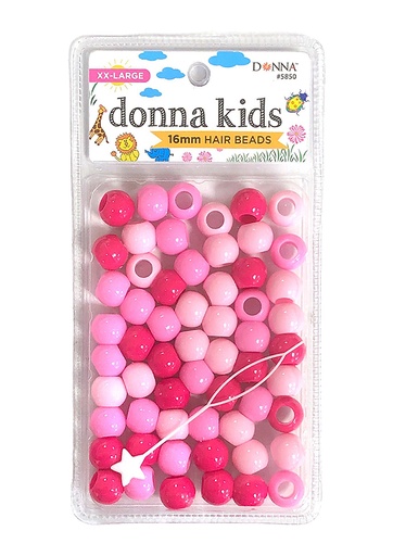 [DON05850] Donna Kids 16mm Hair Bead #5850 Pink Mixed - pc