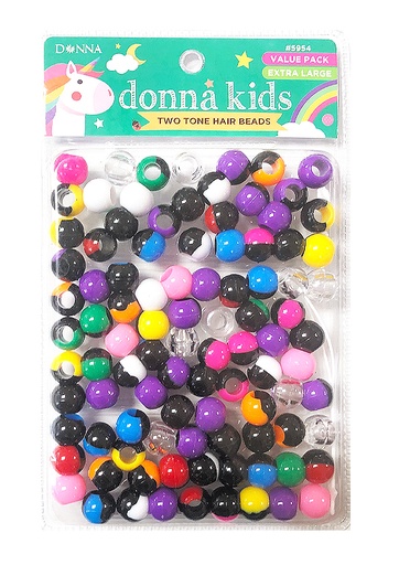 [DON05954] Donna Kids Two Tone Bead Value Pack #5954 Multi Asst - pc