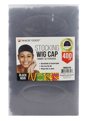 [MG99709] Magic Gold Stocking Wig Cap #MG99709 Black (400 pc/pk) -pc