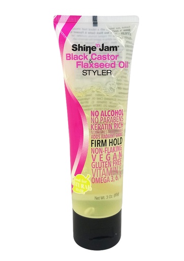 [AMP41203] Ampro Shine-n-Jam Black Caster & Flaxseed Oil (3 oz) #103