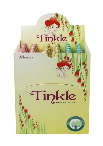 [EDN41036] Eden Tinkle Eyebrow Razor (36 pc/box) #ER036 -Box