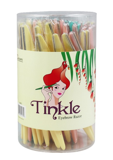 [EDN41072] Eden Tinkle Eyebrow Razor (72 pc/Jar) #ER072 -Jar