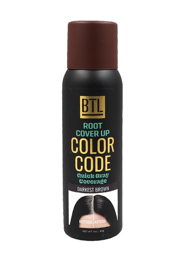 [BTL20571] BTL Color Code Root Cover Up #Darkest Brown (3 oz) #15