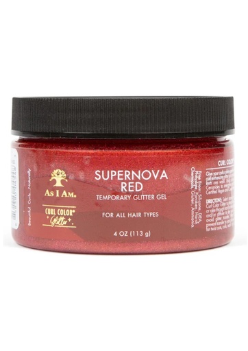 [AIA04548] As I Am Curl Color Glitter Gel -Supernova Red (4 oz) #71