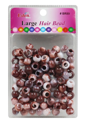 [EDN27890AP] Eden 2Tone XLG Blister Large Round Bead -Brown #BR89WBWN -pk