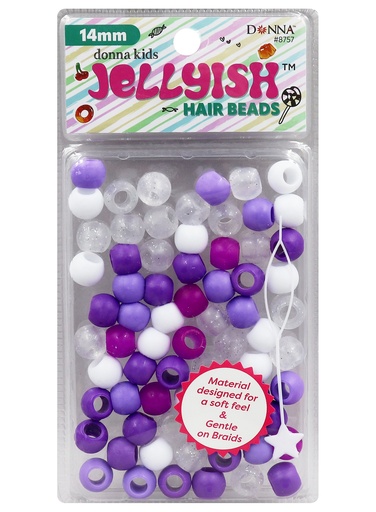 [DON08757] Donna Kids 14mm Jellyish Beads #8757GP Purple Mix -pc