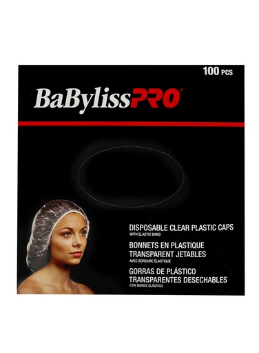 [BAB50948] BaByliss Pro Disposable Clear Plastic Caps (100 pc) #BES62XUCC