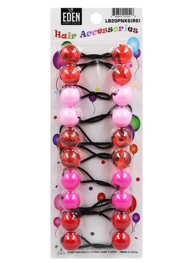 [LB20PNK6[R6]] Eden 20mm Hair Ball -Pink Asst #LB20PNK6[R6] -pk