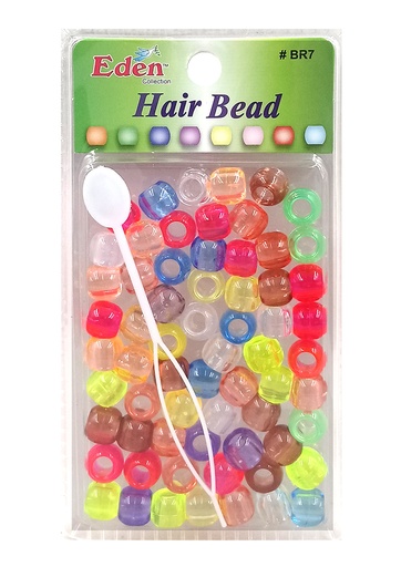 [EDN27701G] Eden Big Blister Medium Round Bead - Mix Clear #BR7 -pk