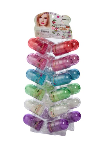 [BTS22031] Beauty Treats Roll On-Scented Body Glitter (24pc/ds) #2203D