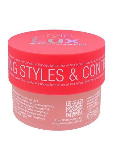 [TOD12887] Style Lux Maximum Hold Styling Gel -Strawberry (10.5 oz) #136