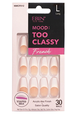 [EBN68472] Ebin Nail Mood: Too Classy French - 012 #NMCF012 (L)