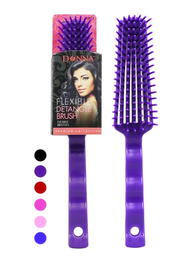 [DON00951] Donna Flexible Detangle Brush #951 Assorted -pc