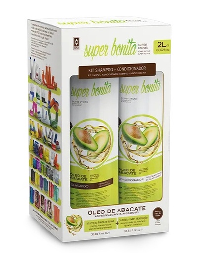[PRB93109] PROBELLE Super Bonita Kit Shampoo+Cond -Abacate (2 L) #9
