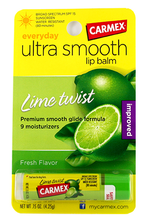[CMX02218] Carmex Stick Ultra Smooth-Lime Twist(0.15oz,12ps/box)-box #6