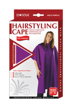 [DON03613] Donna HairStyling Cape Velcro Clousure (2X-4X) #3613 Black