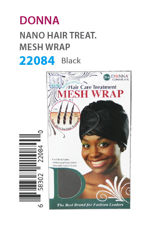 [DON22084] Donna Nano Hair Treat. Mesh Wrap #22084 Black - dz