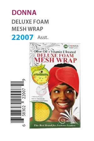 [DON22007] Donna Oil Treated Deluxe Foam Mesh Wrap #22007 Asst -dz