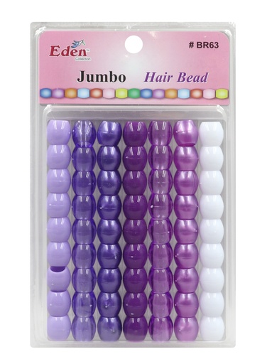 [BR63PU6] Eden XLG Blister JUMBO Round Bead -Purple Tone #BR63PU6 -pk