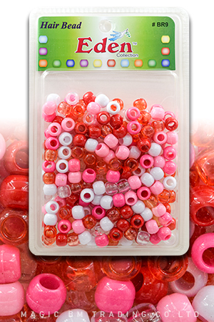 [BR9PNK6] Eden XLG Blister Med Round Bead -Pink Tone #BR9PNK6(R6) -pk