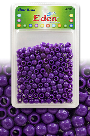 [BR9PUR] Eden  XLG Blister Med Round Bead -Purple #BR9PUR -pk