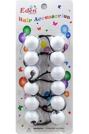 [LB24-WHITE] Eden 24mm Hair Ball-wHITE#LB24-WHITEpk