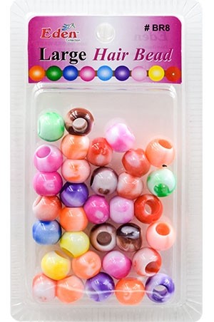 [EDN27810M] Eden LG 2 Tone Blister Bead-Asst(32ea/pk) #BR8-WAST -pk