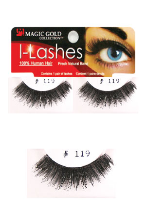 [MG91883] Eyelashes #119 Black (Magic Gold)