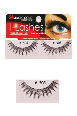 [MG91890] Eyelashes #505 Black (Magic Gold)