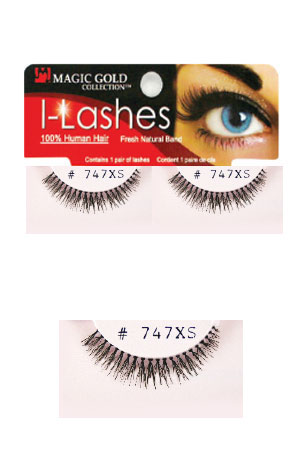 [MG91894] Eyelashes #747XS Black (Magic Gold)