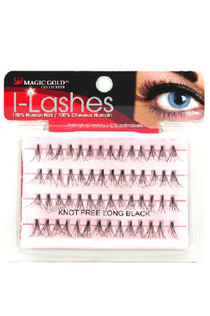 [MG91902] Eyelashes #Knot Free Flares Long Black (Magic Gold)