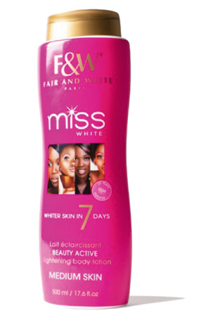 [FNW00450] Fair & White Miss White Lightening Lotion 7days (500ml)#40